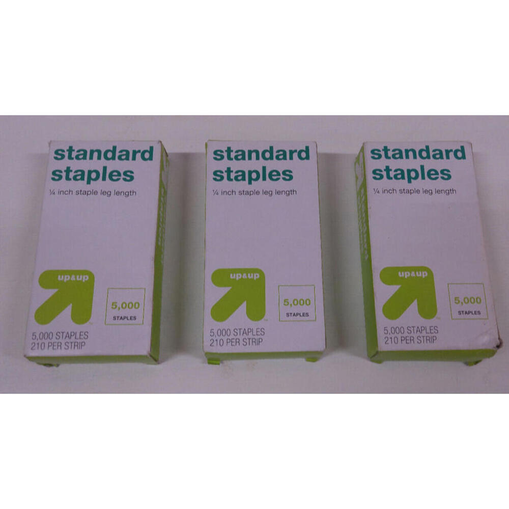 Staples Standard 1/4 inches Length (6.5 mm/210 Per Strip, Staples 5000/3 Box